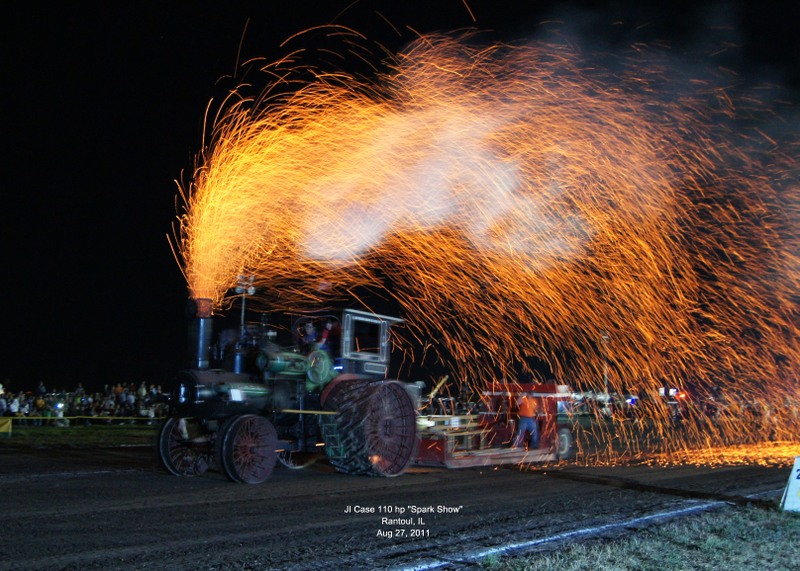 Case 110 hp steam engine spark show