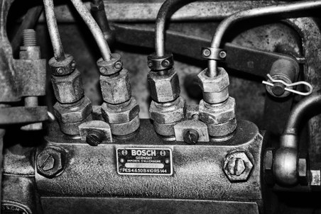 1958 Mercedes-Benz 180D Edited Images BW