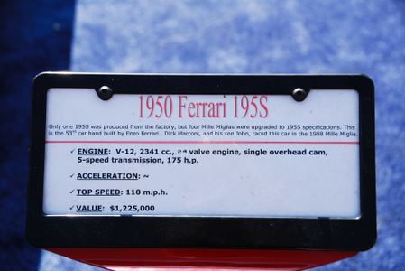 Ferrari 195S MM and Pegaso Z-102 Touring
