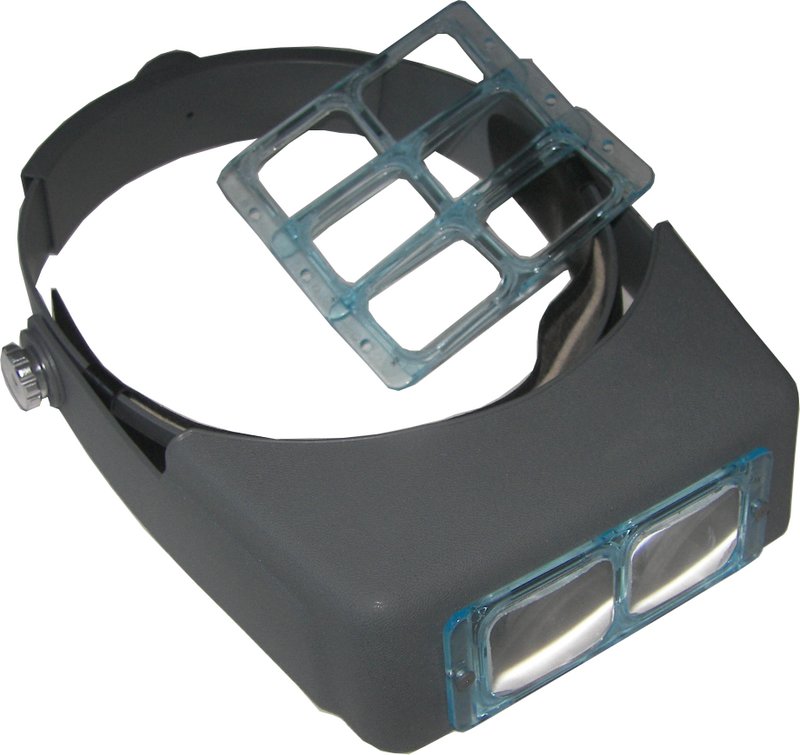 Head Loupes/Magnifiers (With 4 Optical Glass Lenses)