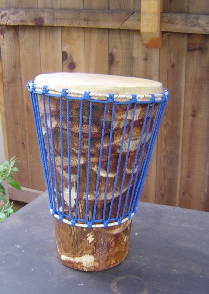 Tom's Djembe Style Drum (Century Plant Stalk & Deer Skin)