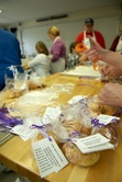 The kids make the pretzels at Church