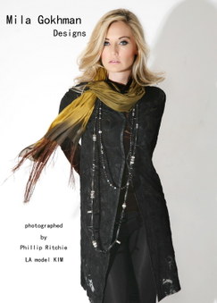 model Kim C for Mila Gokhan fashion de
