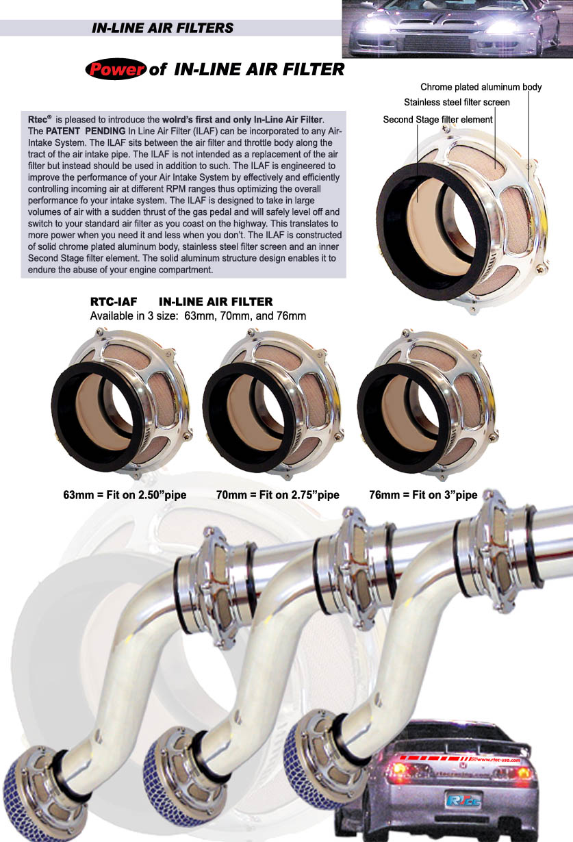 2.5" 63mm Cold Air Intake Kit Bypass Valve Filter for Hydro Lock