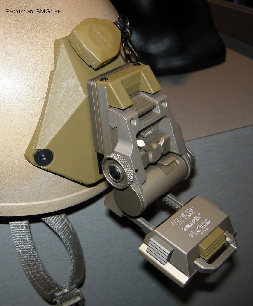 Wilcox helmet mounts...pix