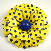 Enamel Flower Brooches
