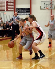 Morton Var Girls B-ball vs Pekin