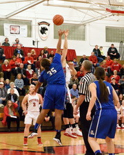 Morton Var. Girls B-ball vs Limestone