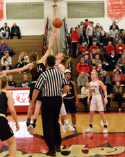 Morton Var Girls B-ball vs Dunlap