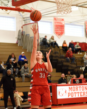 Morton Var Girls B-ball vs Champaign Cen
