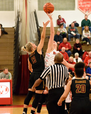 Morton Var Girls B-ball vs East Peoria