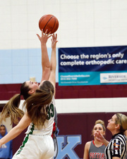 Morton Var Girls B-ball vs Providence Ca
