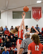 Morton Var Girls B-ball vs Brimfield