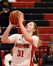 Morton Var  Girls B-ball vs Peoria High