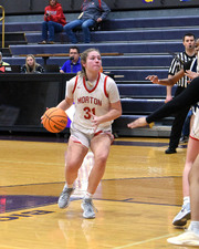 Morton Var Girls B-Ball vs River For Tri
