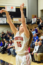 Morton Var Girls B-ball vs PC Regionals