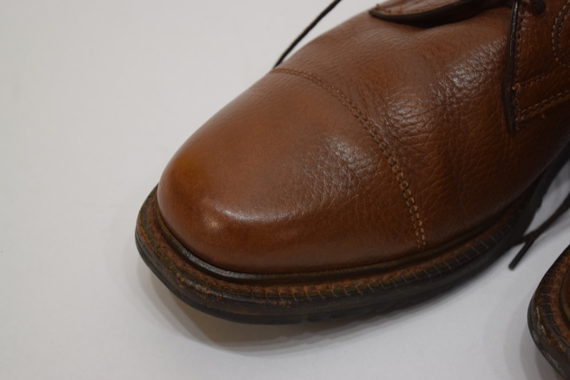 Allen Edmonds Becker Brown Leather Cap Toe Lace Up Oxford 