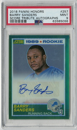 Panini Honors Score Tribute