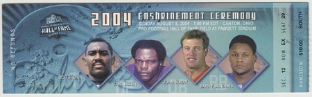 NFL Hall of Fame Induction