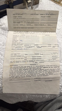 Steven Adler Rental Application