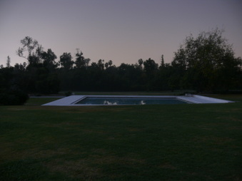 Arboretum Bauer Fountain Nighttime