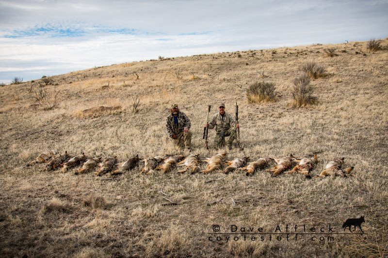 Me and Tim with 15 coyotes taken on our birthday trip.