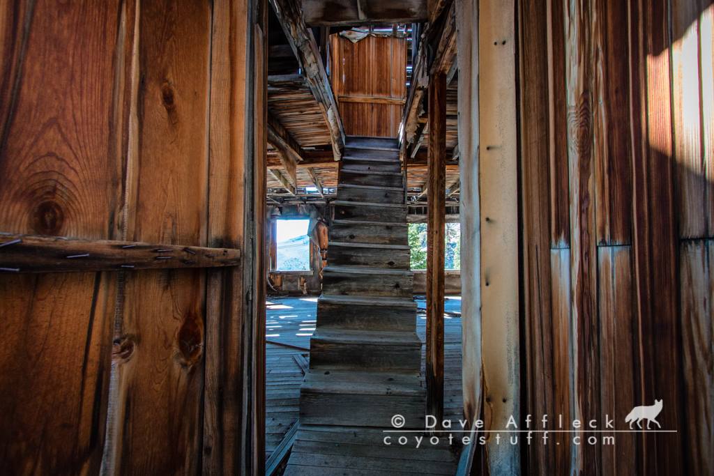 Stairway inside headquarters building