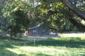 Cabin on Lake and Covered Bridge