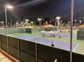 BURBANK TENNIS CENTER AT NIGHT