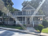 2 Story Blue/Grey house on Colonial