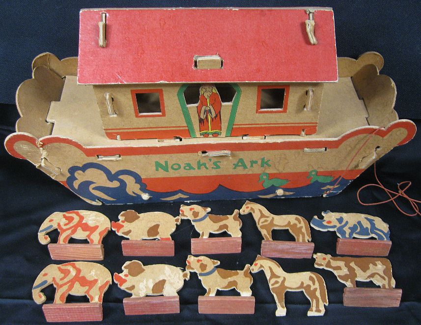 Vintage 1930-40's Cardboard Noah's Ark | eBay