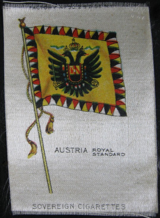 Antique 1910's Tobacco Silk Sovereign Cigarettes Austria Flag