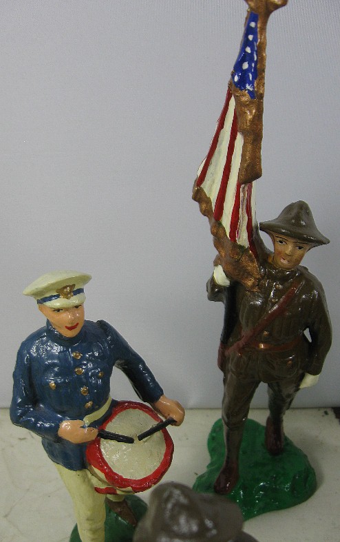 Lot of Vintage 1920's Composition Trico Japan 5 1/2” Tall WWI