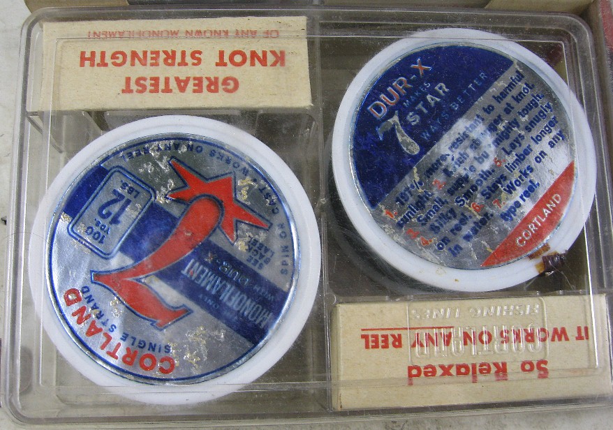 best fishing line for vintage reels 7 Vintage 1950's-60's Fishing Line Reels Dur-X Cortland Blue Streak Black  Oreno