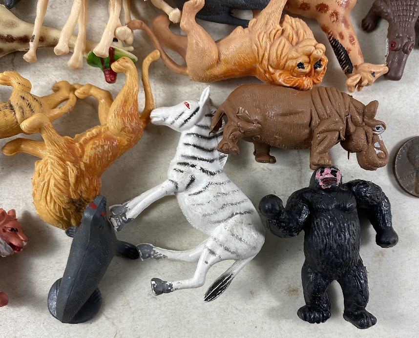 Vintage Hong Kong Plastic Wild Animals Noah's Ark 1” Tall | eBay