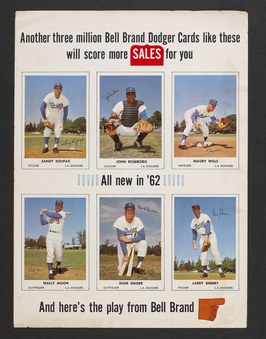 1960-1962 Bell Brand Dodgers