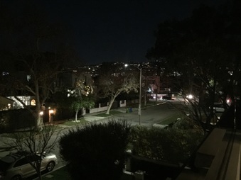Pete's House at Night