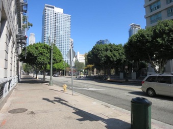 Hope Street btw 9th and Olympic