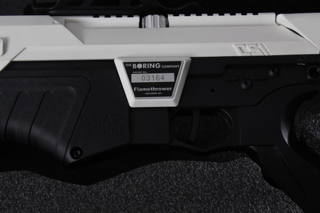 The Boring Company Not A Flamethrower Box Manuel 5 Letter 03164 