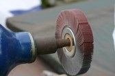 Polishing a dolly
