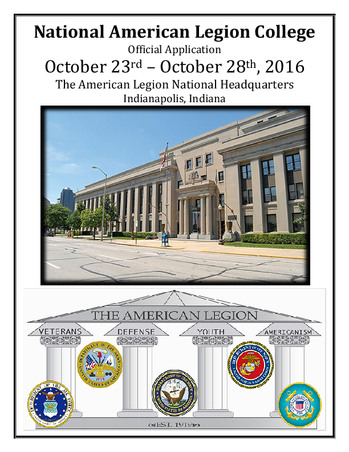 2016 Legion College Application