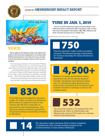 Membership Impact Report Dec 2018