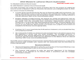 MLC 2016 Audit