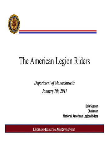 Dept of MA Leads Training