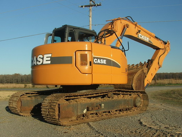 This 2007 Case excavator has a 15 6” boom