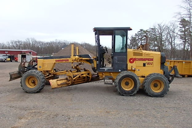 Motor Grader 2008 Champion C80C 11ft Board w Ripper Front Blade 2018 hours 110hp