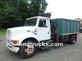 Chip Truck w Knuckle boom grapple