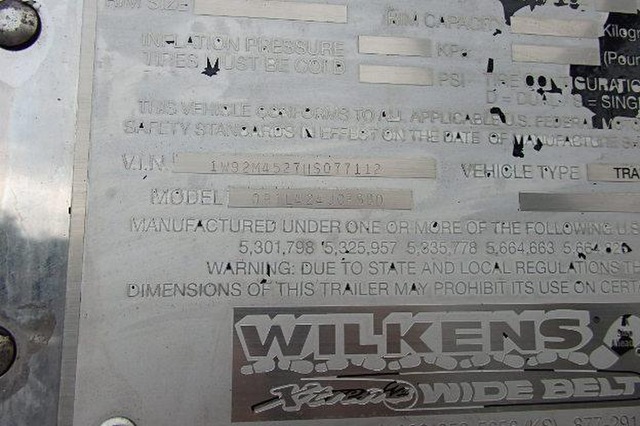 used Wilkens X-Treme Walking Floor Wide Belt Trailer for sale Wilkens X-treme wide belt walking floor for sale