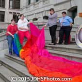 Flag Raising City Hall 2015