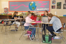 8th Graders On Computers